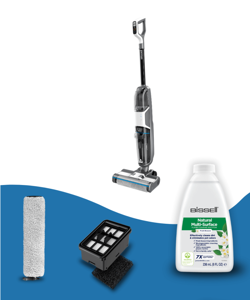 CrossWave HF3 Cordless Pro Yüksek Vakumlu Kablosuz Sert Zemin Süpürme ve Silme Makinesi