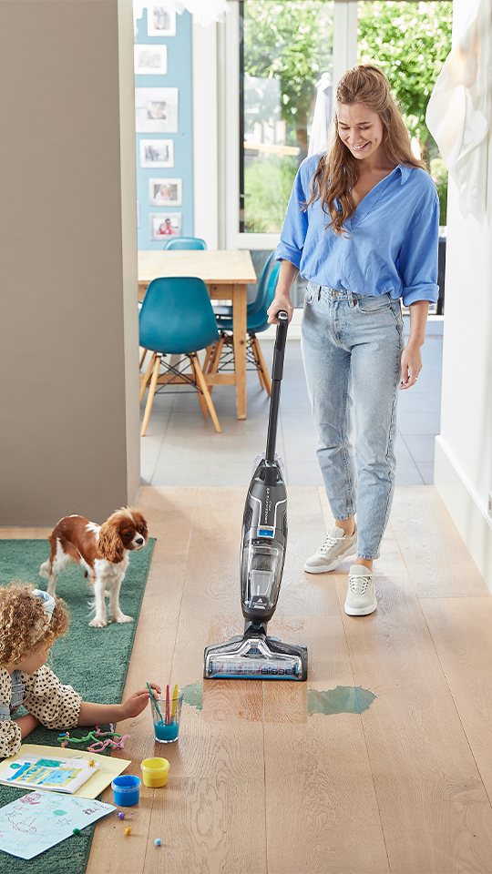 CrossWave C6 Cordless Pro Yüksek Vakumlu Kablosuz Dikey Süpürme ve Silme Makinesi