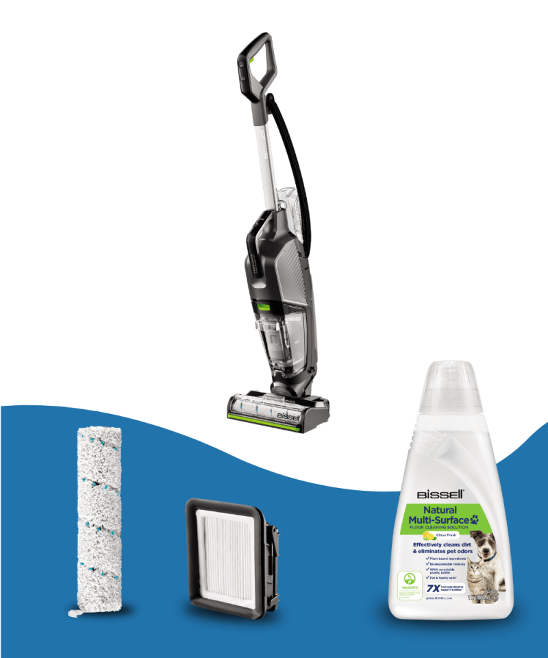 CrossWave HydroSteam Pet Select Buharlı Dikey Süpürme ve Silme Makinesi