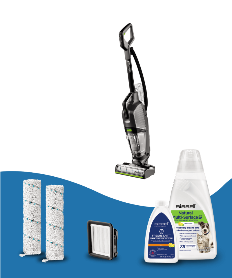 CrossWave HydroSteam Pet Pro Buharlı Dikey Süpürme ve Silme Makinesi