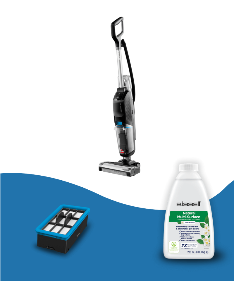 CrossWave HF2 Select Yüksek Vakumlu Sert Zemin Süpürme ve Silme Makinesi