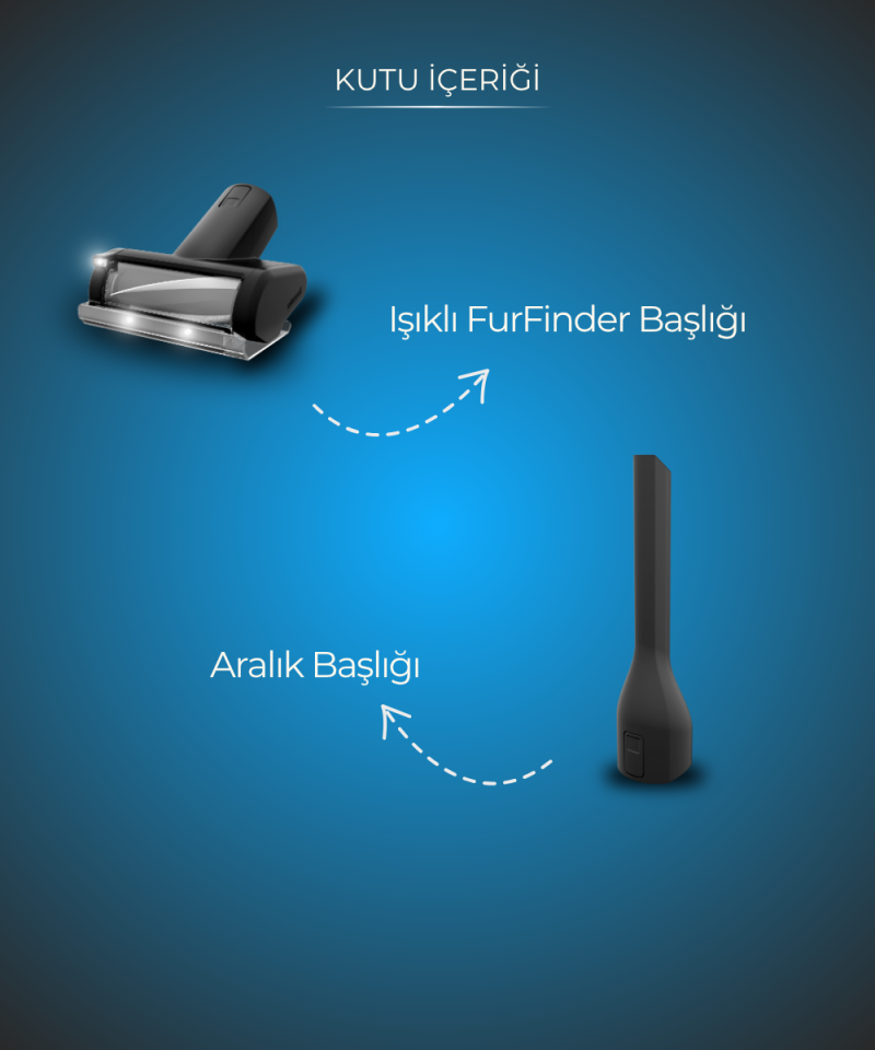 FurFinder Kablosuz Dikey Süpürge