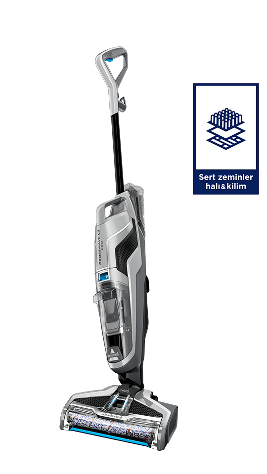 CrossWave C3 Pro 3’ü 1 Arada Islak & Kuru Süpürme ve Silme Makinesi
