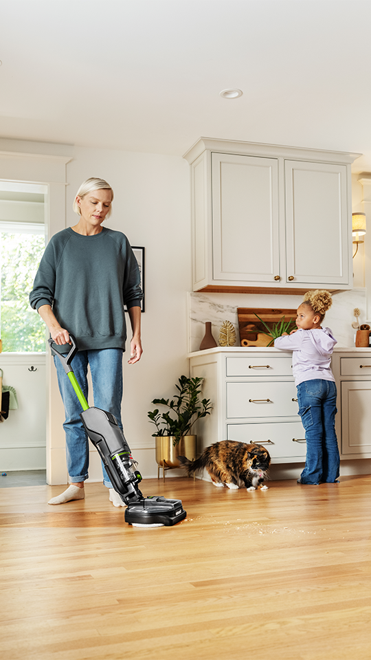 SpinWave + Vac Pet - Kablosuz Vakumlu Zemin Silme Makinesi