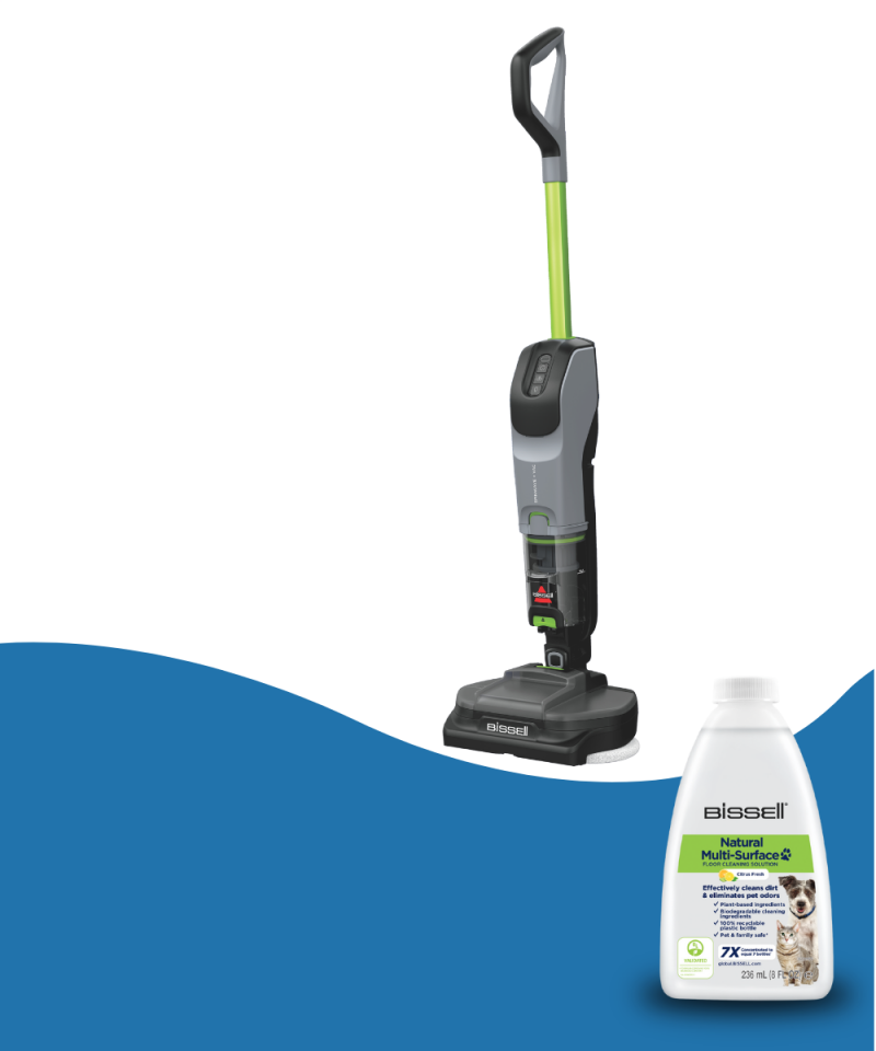 SpinWave + Vac Pet - Kablosuz Vakumlu Zemin Silme Makinesi